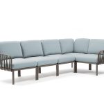 Divano Komodo 5 Tortora-Ghiaccio Sunbrella