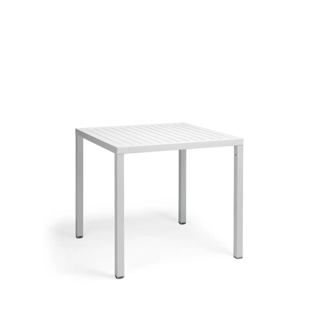 Tavolo Cube 80 Bianco-Bianco