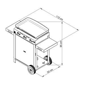 Combo Plancha Initial 65 Inox