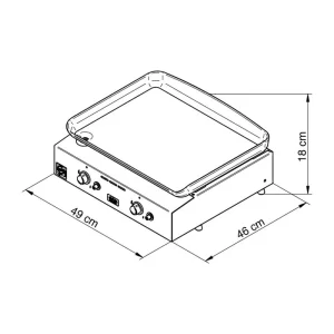 Plancha In Acciaio Inox Initial 50