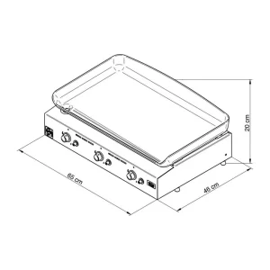 Plancha Initial 65 Inox