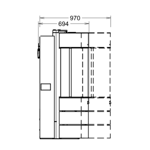 Stufa a pellet - Thermorossi BellaVista R2 Plus