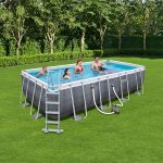 Piscina Power Steel Rattan rettangolare 549x274x122 cm