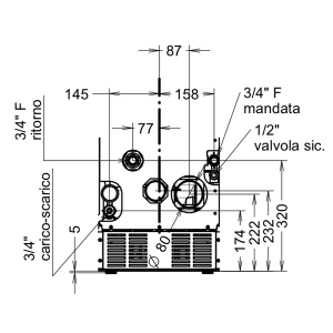 Termostufa a pellet - Thermorossi Chic Idra 13