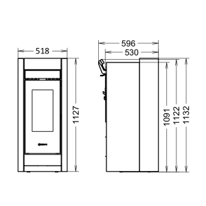 Stufa a pellet Essenza Stone Plus - Thermorossi