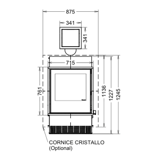 Termocamino a pellet - Thermorossi Insert Idra Maxi