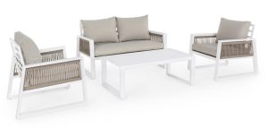 Set 4 Salotto CC Captiva Bianco Bizzotto