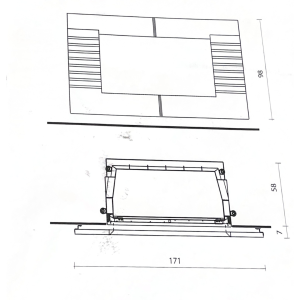 Focolare a Legna + Cornice Flat 100 - EdilKamin