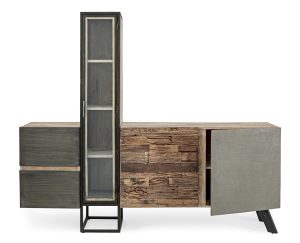 Credenza Manchester 2A-2C: Legno Mango, Acciaio